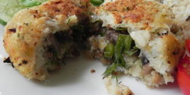 Рецепт рыбных зраз с грибами и луком