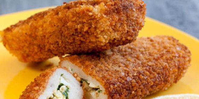 Рецепт рыбных зраз в панировке
