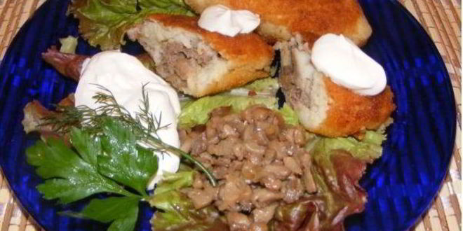 Рецепт зраз из фарша с грибами