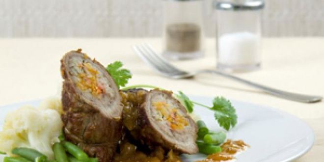 Рецепт зраз из говядины с курагой