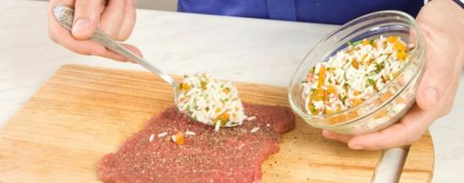 Шаг 1: зраз из говядины с курагой