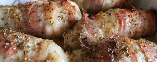 Шаг 7: зраз из тилапии в беконе с овощным салатом