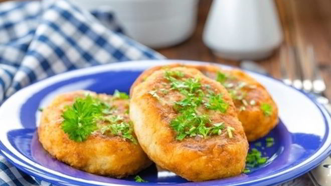 Рецепт Зраз картофельных с морской капустой