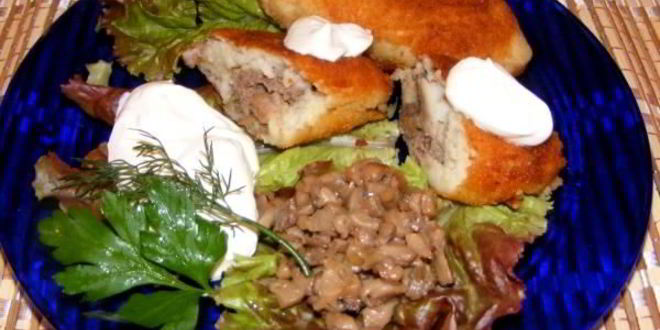 Рецепт зраз с мясом и грибами