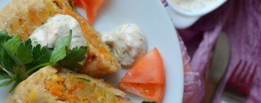 Шаг 5: зраз с пшеничной кашей и овощами