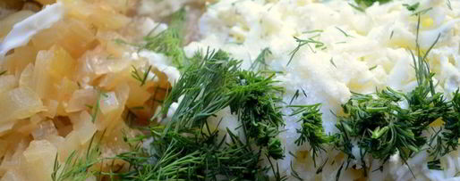 Шаг 3: зраз с яйцом и зеленью