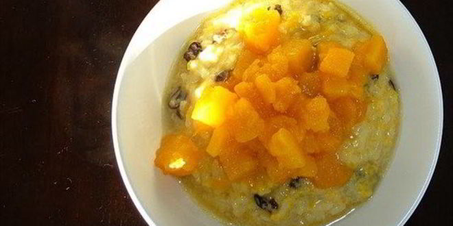 Рецепт ароматной тыквенной каши с кокосом