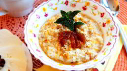 Рецепт Быстрой каши с тыквой и сухофруктами