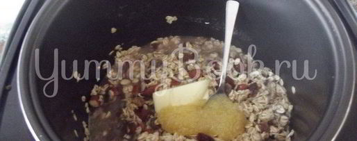 Шаг 3: геркулесовой каши с миндалем и изюмом в мультиварке