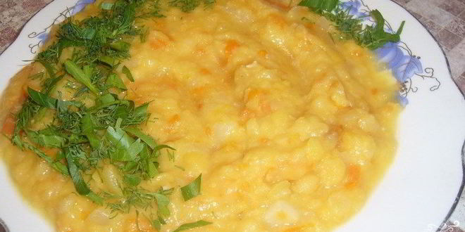 Рецепт гороховой каши в микроволновке