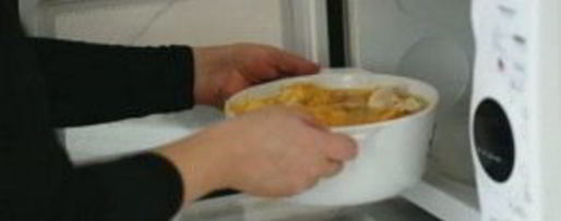 Шаг 3: гороховой каши в микроволновке