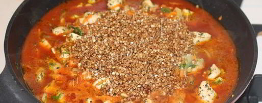 Шаг 8: гречки по-купечески с курицей