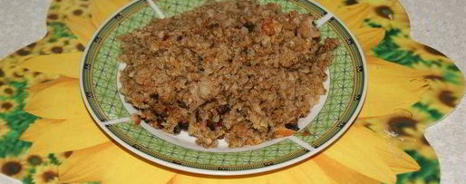 Шаг 3: гречки по-купечески со свининой