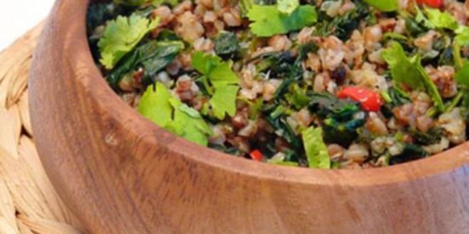 Рецепт гречки с чили и шпинатом