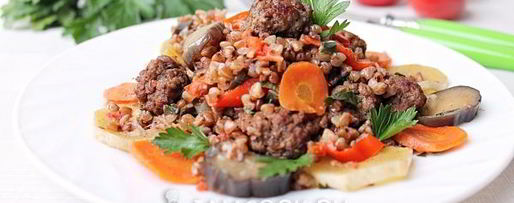 Шаг 11: гречки с фаршем и овощами