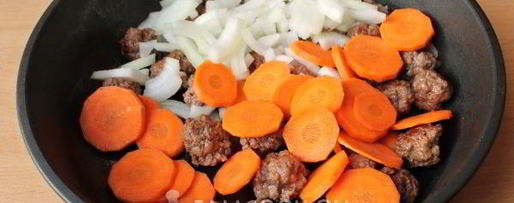 Шаг 4: гречки с фаршем и овощами