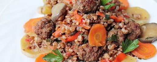 Шаг 10: гречки с фаршем и овощами