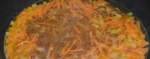 Шаг 3: гречки с фрикадельками