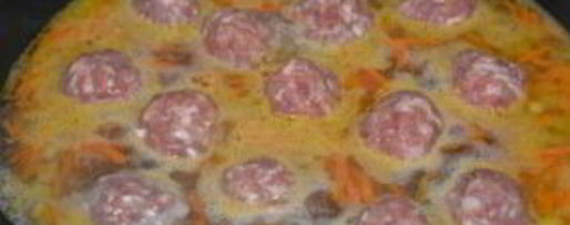 Шаг 4: гречки с фрикадельками