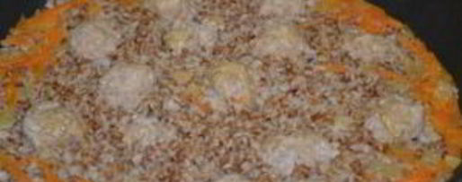 Шаг 5: гречки с фрикадельками