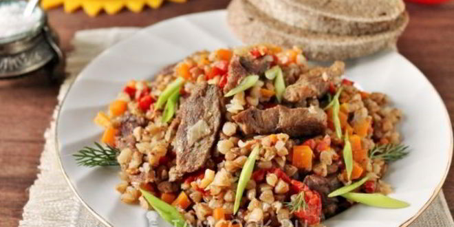 Рецепт гречки с говядиной в духовке