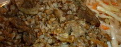 Шаг 3: гречки с говядиной в мультиварке