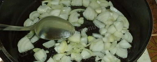 Шаг 3: гречки с грибами и луком