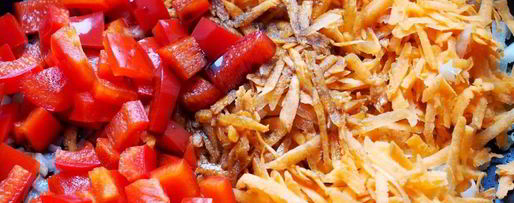 Шаг 4: гречки с грибами и овощами в духовке