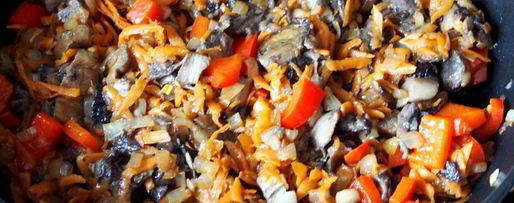 Шаг 5: гречки с грибами и овощами в духовке