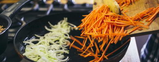 Шаг 3: гречки с грибами и овощами