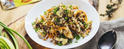 Шаг 8: гречки с грибами и овощами