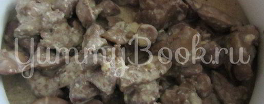 Шаг 7: гречки с грибами, куриной печенью и сердцами в мультиварке