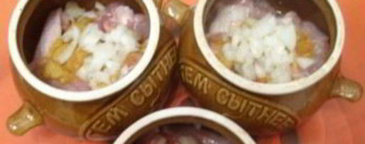 Шаг 1: гречки с курицей в горшочках