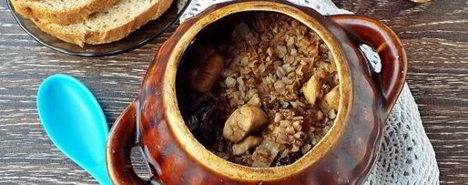 Шаг 9: гречки с курицей в горшочке в духовке