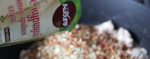 Шаг 2: гречки с курицей в томатно-грибном соусе