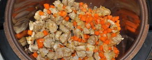 Шаг 1: гречки с мясом и грибами в мультиварке