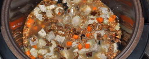 Шаг 3: гречки с мясом и грибами в мультиварке