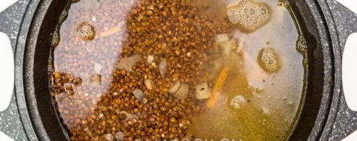 Шаг 8: гречки с мясом и грибами