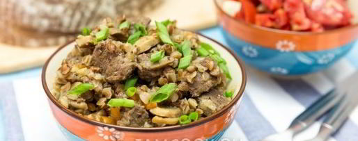Шаг 11: гречки с мясом и грибами
