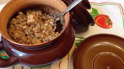 Рецепт Гречки с мясом в горшочках