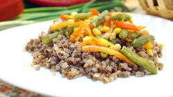 Рецепт Гречки с овощами и фасолью