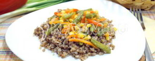 Шаг 7: гречки с овощами и фасолью