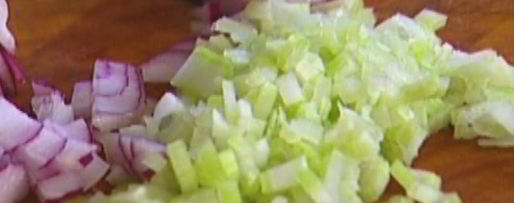 Шаг 2: гречки с овощами, козьим сыром и белым вином