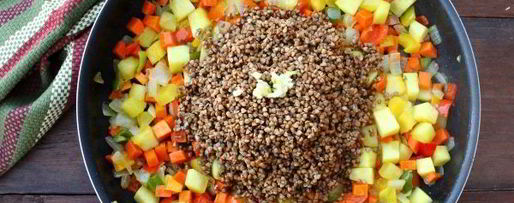 Шаг 7: гречки с овощами в духовке