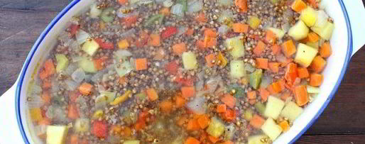 Шаг 9: гречки с овощами в духовке