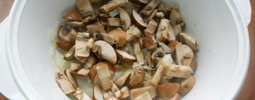 Шаг 3: гречки с шампиньонами в микроволновке