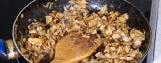 Шаг 1: гречки с шампиньонами