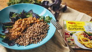 Рецепт Гречки с соусом болоньезе