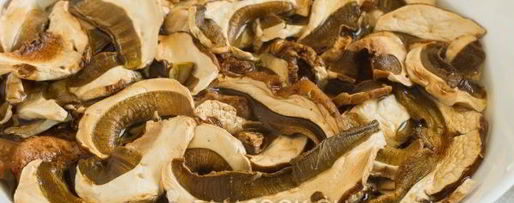 Шаг 2: гречки с сушеными грибами