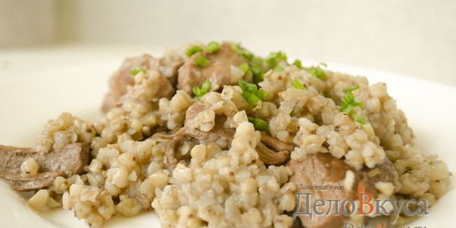 Рецепт гречки с тушеной свининой